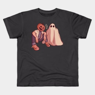 cute spooky pumpkin ghost pals Kids T-Shirt